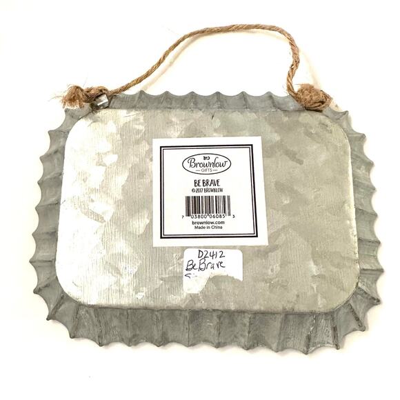 Be Brave Tin Sign - Picture 2 of 2